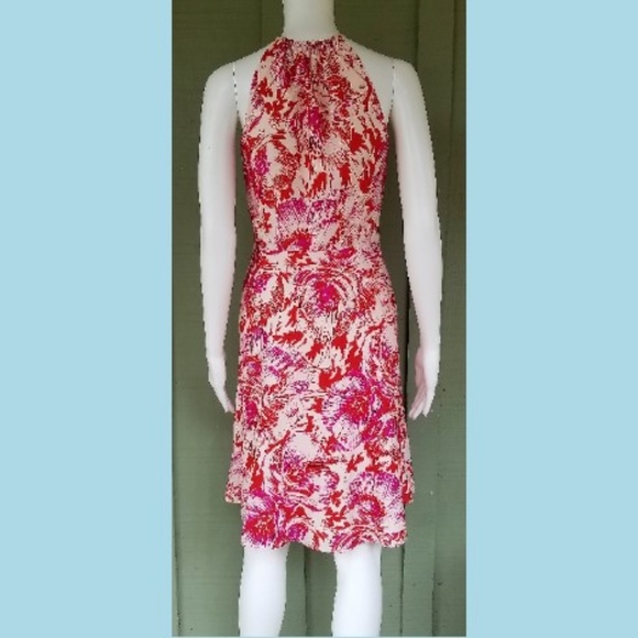 New ANN TAYLOR Red Cotton Floral Sun Dress 2P - Picture 3 of 4